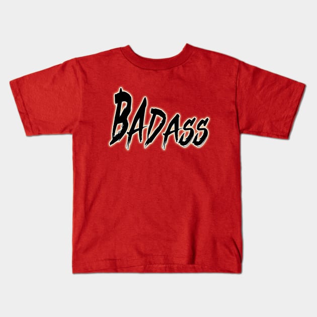 Badass man Kids T-Shirt by focusLBdesigns